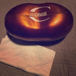 Just Cavalli sunglasses case with cleaning cloth